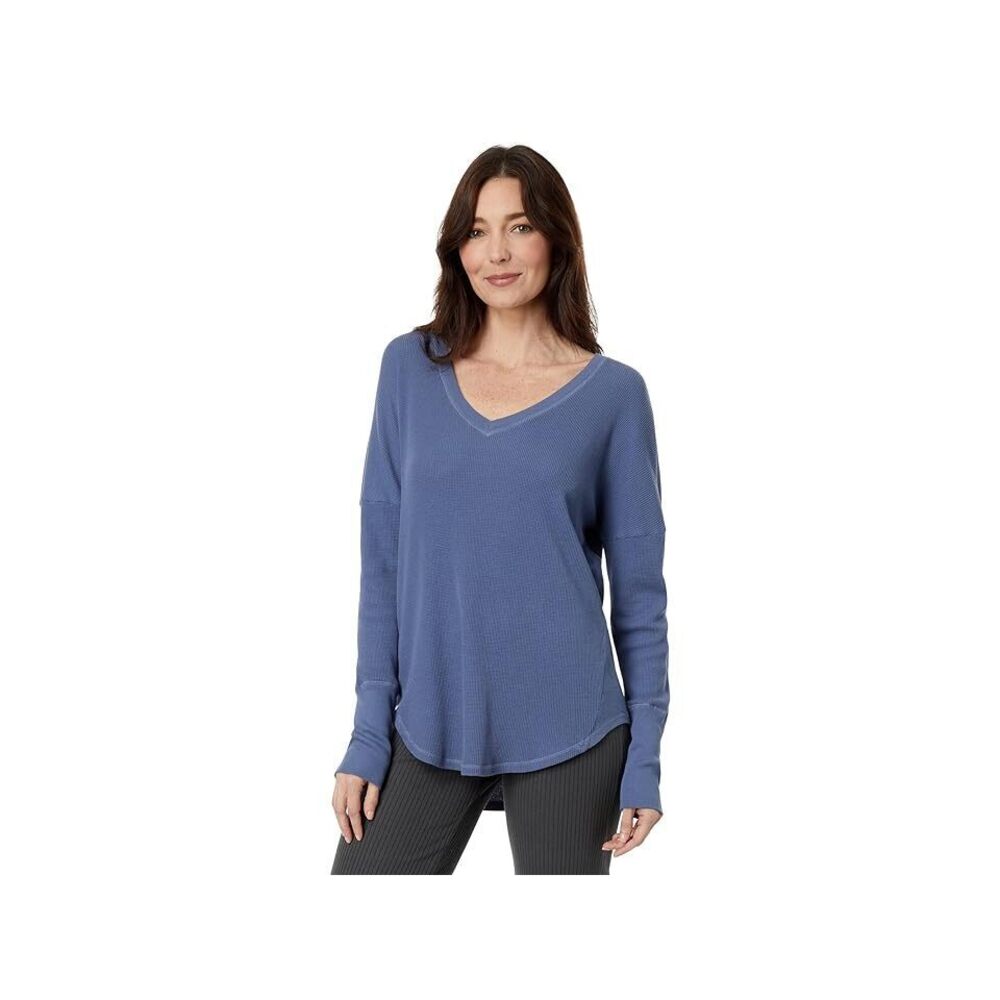 Mod-O-Doc Thermal Long Sleeve V-Neck Tunic , Whirlpool , XS